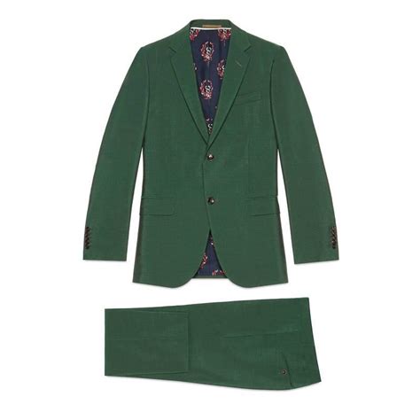 green gucci suit|dark green gucci suit.